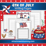 4th of July Writing and Handwriting Pages