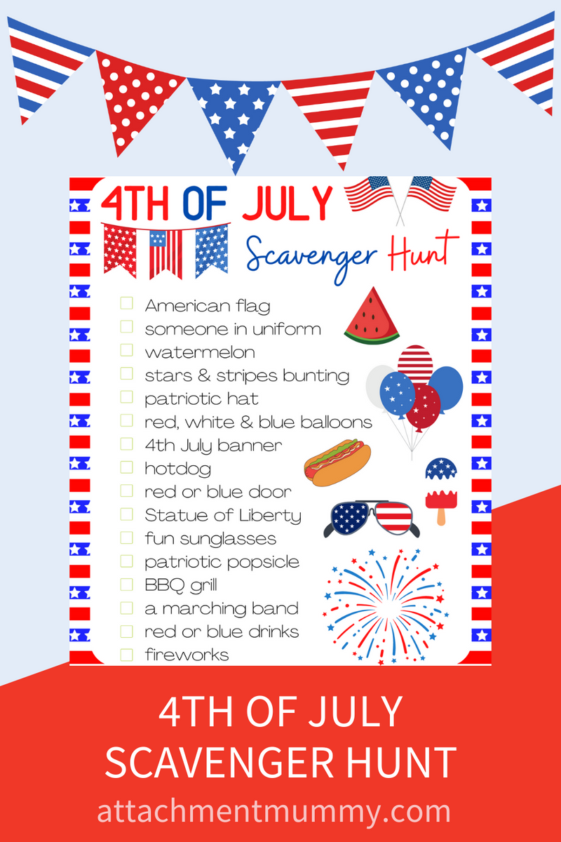 4th of July Scavenger Hunt – Attachment Mummy Printables