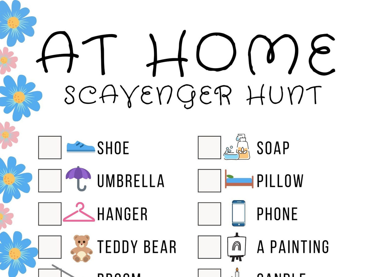 Indoor Scavenger Hunt – Attachment Mummy Printables