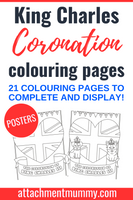 King Charles III Coronation Royal Family Royal Dog Posters to Colour