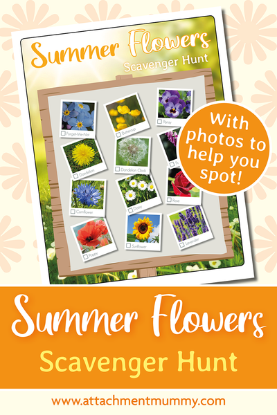 Summer Flowers Scavenger Hunt