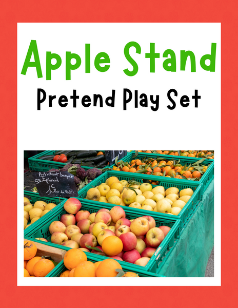 Apple Stand Pretend Play Set
