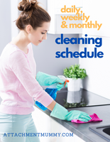 Cleaning Schedule with Daily, Weekly, Monthly Tasks printable