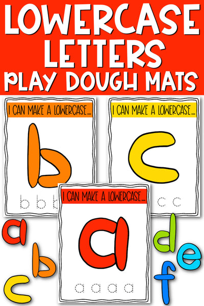 Lower Case Letters Alphabet Playdough Mats