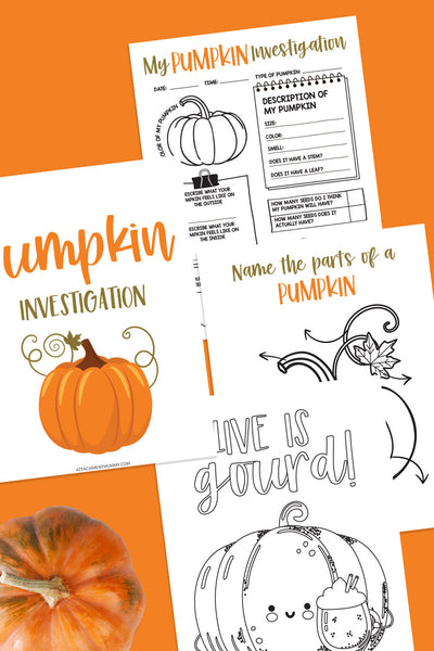 Pumpkin Investigation Pack printable
